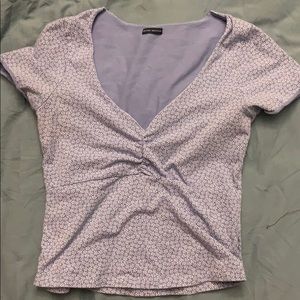 blue floral gina top